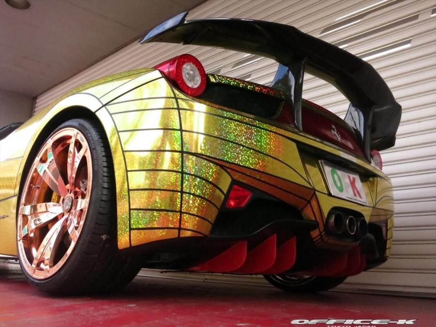 Ferrari 458 Spider Golden Shark by Office-K 2014 года  (фото 13 из 16)